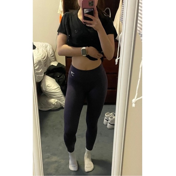 Gymshark Training Leggings Dark Purple - Picture 2 of 2